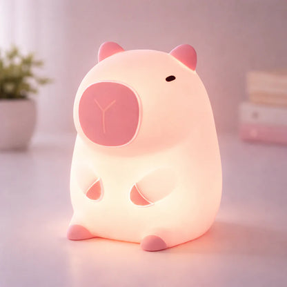 Veilleuse LED Capybara Rechargable - Cadeau parfait 🎁